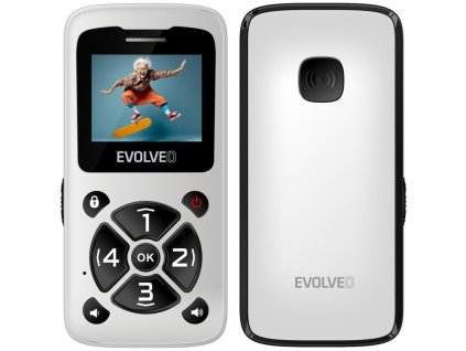 Mobilní telefon HP Online Evolveo EasyPhone ID - bílý