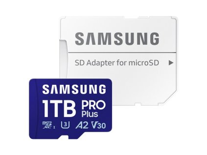 Paměťová karta HP Online Samsung Micro SDXC PRO Plus 1TB UHS-I U3 (180R/130W) + SD adaptér