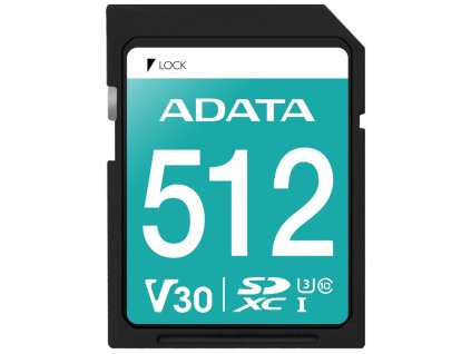 Paměťová karta HP Online ADATA Premier Pro SDXC 512GB UHS-I U3 (95R/60W)