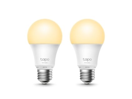 Chytrá žárovka TP-Link Tapo L510E(2-pack) E27, 8,7W, 230V, přes IP, stmívatelná, 2700K