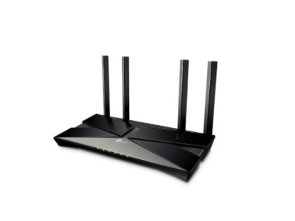 WiFi router TP-Link EX220 WiFi 6 AP AX1800, 4x GLAN, 1x GWAN, 574Mbps 2,4/ 1201Mbps 5GHz, TR-069, černý