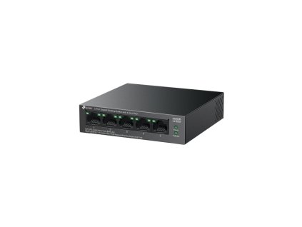 Switch TP-Link LS105GP 1x GLAN, 4x GLAN s PoE+, 65W, černý