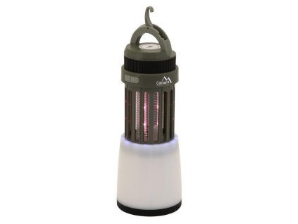 LED svítilna Cattara PLUM vysouvací nabíjecí + lapač hmyzu, khaki-zelená