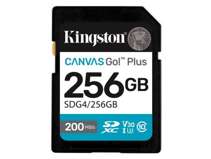 Paměťová karta Kingston Canvas Go! Plus SDXC 256GB U3 UHS-I (200R/160W)