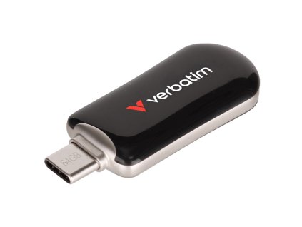 Flash USB Verbatim Plectra 64GB USB-C - černý