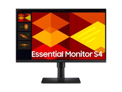 Monitor Samsung Essential S4 24",LED podsvícení, IPS panel, 5ms, 1000: 1, 250cd/m2, 1920 × 1080 Full HD, - černý