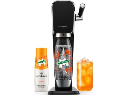 Výrobník sodové vody SodaStream Art Black MIRINDA Mpack