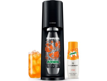 Výrobník sodové vody SodaStream Terra Black MIRINDA Mpack
