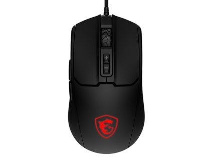 Myš MSI Forge GM100 drátová / 7 / 6400DPI - černá