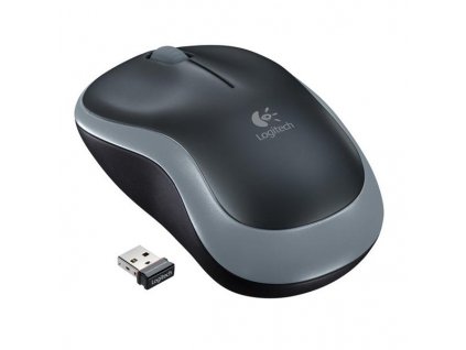 Myš Logitech M185 / optická / 3 tlačítka / 1000dpi - stříbrná