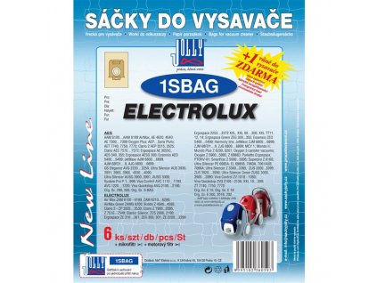 Sáčky do vysavače Jolly 1S BAG (6+1+1ks) do vysav. PHILIPS, ELECTROLUX, TORNADO, VOLTA