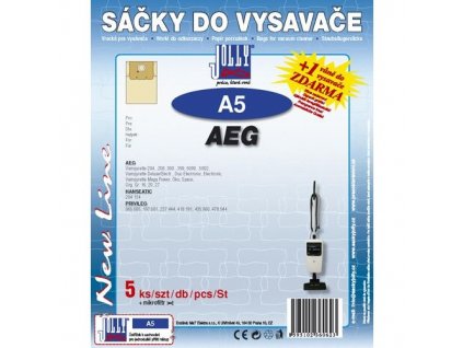 Sáčky do vysavače Jolly A 5 (5+1ks) do vysav. AEG