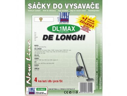 Sáčky do vysavače Jolly MAX DL 1 (4ks) do vysav. DE LONGHI