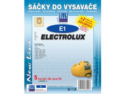 Sáčky do vysavače Jolly E 1 (5+1ks) do vysav. ELECTROLUX