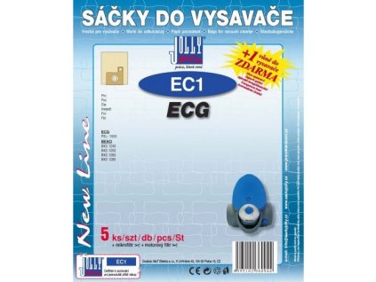 Sáčky do vysavače Jolly EC1 (5+1+1ks) do vysav. ECG, BEKO