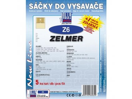 Sáčky do vysavače Jolly Z 6 (5ks) do vysav. ZELMER