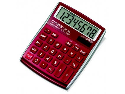 Kalkulačka Citizen CDC-80RD - červená