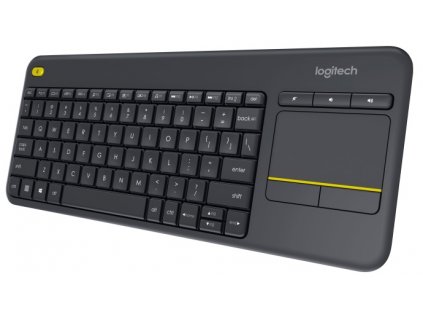 Klávesnice Logitech Wireless K400 Plus, CZ/SK - černá