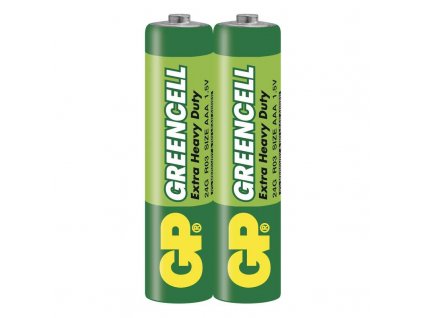 Baterie zinkochloridová GP Greencell AAA, R03, fólie 2ks