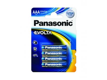 Baterie alkalická Panasonic Evolta AAA, LR03, blistr 4ks