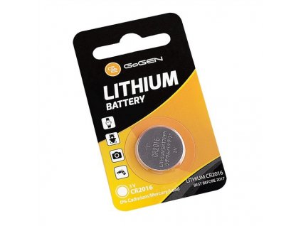 Baterie lithiová GoGEN CR2016, blistr 1ks