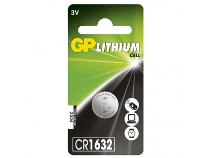 Baterie lithiová GP CR1632, blistr 1ks