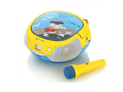 Radiopřijímač GoGEN MAXIPREHRAVAC B s CD/MP3/USB, modrá/žlutá
