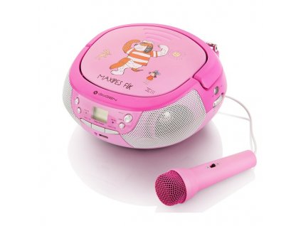 Radiopřijímač GoGEN MAXIPREHRAVAC P s CD/MP3/USB, růžová/purpurová