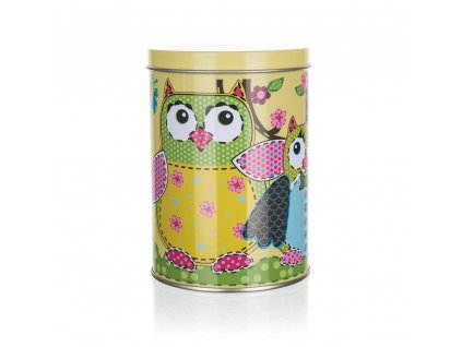 BANQUET Plechovka OWLS ROUND SMALL 7,5 x 11 cm