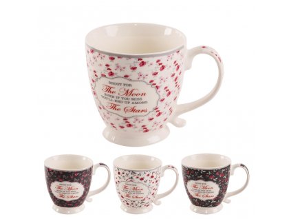 Porcelánový hrnek Romantic, objem 0,45 l