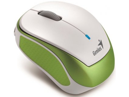 Myš Genius Micro Traveler 9000R V3 / optická / 3 tlačítka / 1200dpi - bílá/zelená