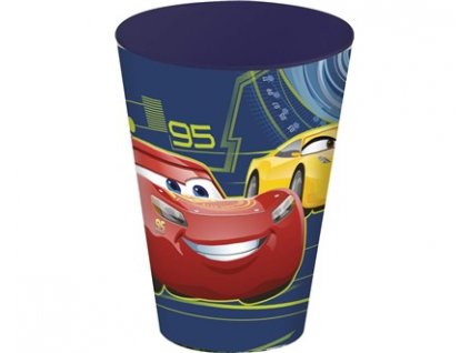 Pohárek plastový CARS 3, 430 ml