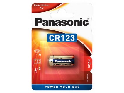 Baterie lithiová Panasonic CR123A, blistr 1ks