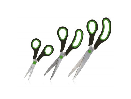 BANQUET Sada nůžek pro domácnost CULINARIA, 3 ks, černá/zelená