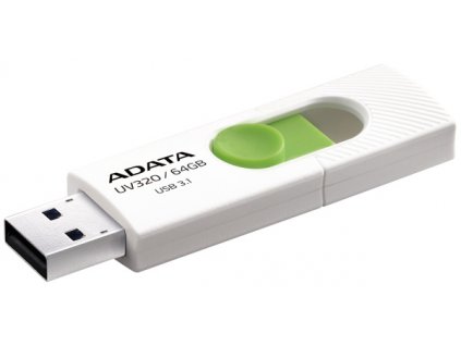 Flash USB ADATA UV320 64GB USB 3.2 - bílý/zelený