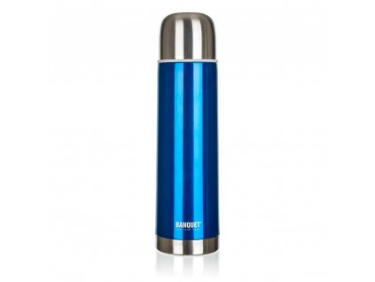 BANQUET Termoska nerezová AVANZA Blue 0,75 l