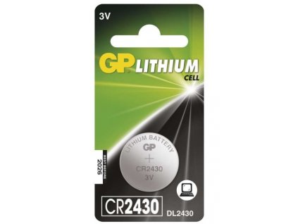 Baterie lithiová GP CR2430, blistr 1ks