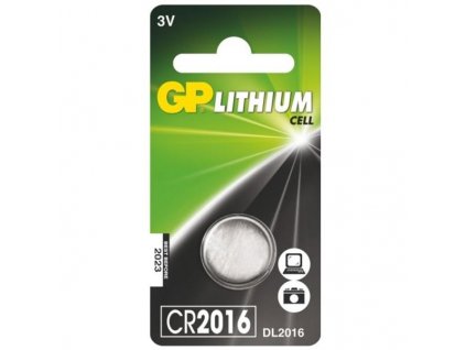 Baterie lithiová GP CR2016, blistr 1ks