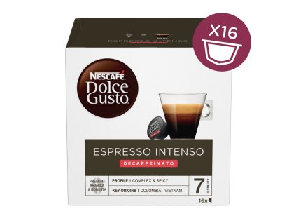 NESCAFÉ Dolce Gusto® Espresso Intenso Decaffeinato kávové kapsle 16 ks