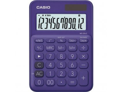 Kalkulačka Casio MS 20 UC PL - fialová