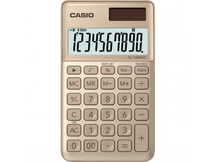Kalkulačka Casio SL 1000 SC GD - zlatá