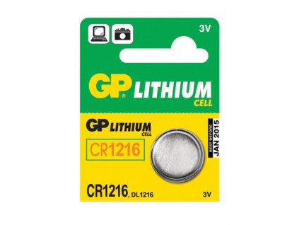 Baterie lithiová GP CR1216, blistr 1ks