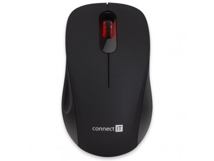 Myš Connect IT Mute / optická / 3 tlačítka / 1200dpi - černá