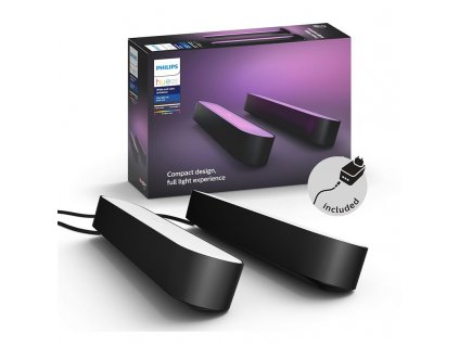 Stolní svítidlo Philips Hue Play White and Color Ambiance Double Pack - černé