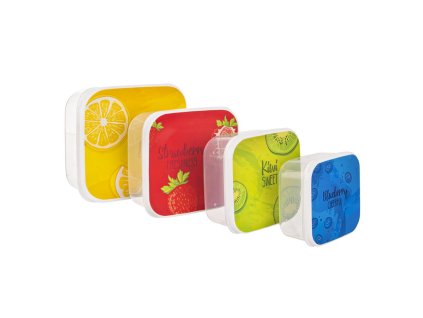 Sada plastových boxů na svačinu Child 4 ks