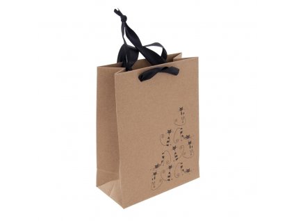 Papírová dárková taška Orion kočky 18x10x23 cm