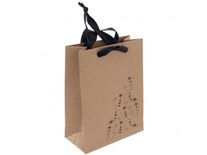 Papírová dárková taška Orion kočky 26x12,5x32,5 cm