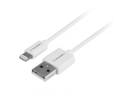 Kabel GoGEN USB / lightning, 0,5m - bílý