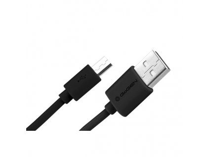 Kabel GoGEN USB/micro USB, 0,9m - černý