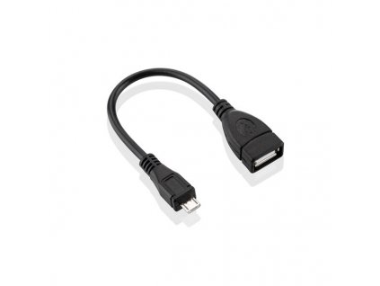 Kabel GoGEN USB/micro USB, OTG - černý